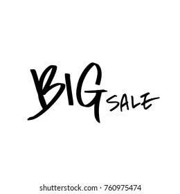 Hand drawn illustration / Black Friday sale - vector