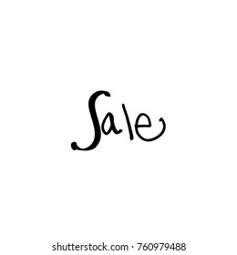 Hand drawn illustration / Black Friday sale - vector
