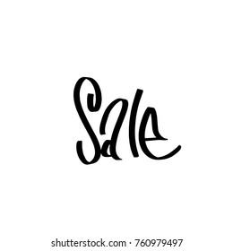 Hand drawn illustration / Black Friday sale - vector