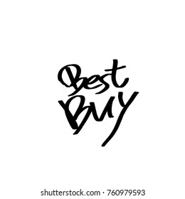 Hand drawn illustration / Black Friday sale - vector