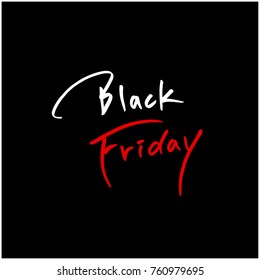 Hand drawn illustration / Black Friday sale - vector