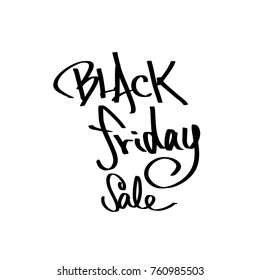 Hand drawn illustration / Black Friday sale - vector
