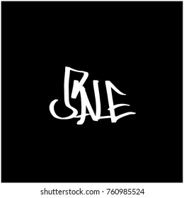 Hand drawn illustration / Black Friday sale - vector