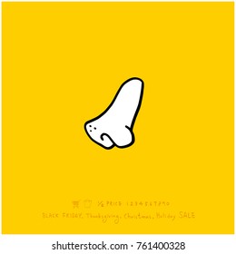 Hand drawn illustration / Black Friday sale - vector