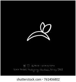 Hand drawn illustration / Black Friday sale - vector