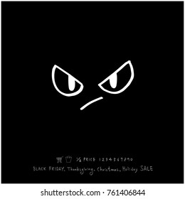 Hand drawn illustration / Black Friday sale - vector