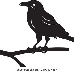 Hand Drawn Illustration of the black Raven bird. High Detailed Vector Art.Black crow cartoon illustration
Illustration of the black raven bird. high detailed vector art.