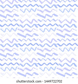 Hand drawn illustration with blue scribble color texture ink hand on black background for decoration design. Hand drawn trendy native modern paint ink texture. Decorative color art. Abstract ink blot.