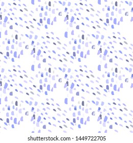 Hand drawn illustration with blue scribble color texture ink hand on black background for decoration design. Hand drawn trendy native modern paint ink texture. Decorative color art. Abstract ink blot.