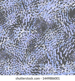 Hand drawn illustration with blue scribble color texture ink hand on black background for decoration design. Hand drawn trendy native modern paint ink texture. Decorative color art. Abstract ink blot.