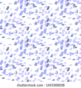 Hand drawn illustration with blue scribble color texture ink hand on black background for decoration design. Hand drawn trendy native modern paint ink texture. Decorative color art. Abstract ink blot.