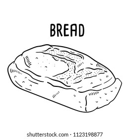 Hand drawn illustration of bread.