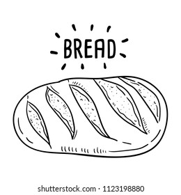 Hand drawn illustration of bread.