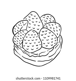 Hand drawn illustration of Cake.