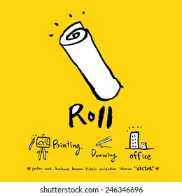 Hand drawn illustration & calligraphy - vector  