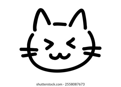 Hand drawn illustration of a cat