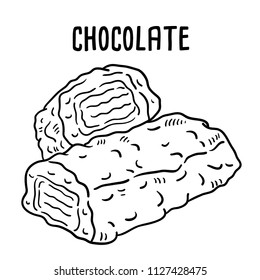 Hand drawn illustration of Chocolate.