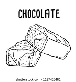 Hand drawn illustration of Chocolate.