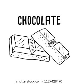 Hand drawn illustration of Chocolate.