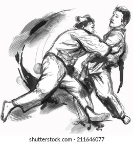 826 Judo sketch Images, Stock Photos & Vectors | Shutterstock