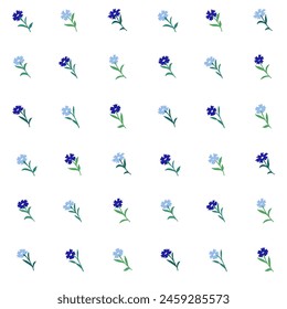 Handgezeichnete Illustration von Kornblume. Boho-Element für Ihr Design. Abstraktes Muster mit Blume.
