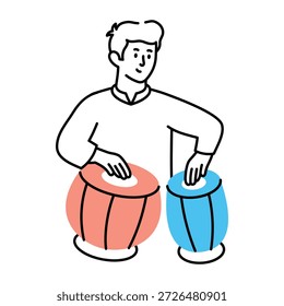 Uma ilustração desenhada à mão representando um instrumento de tabela