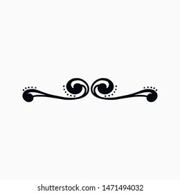 Hand drawn illustration of divider. Vector drawing