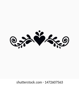 Hand drawn illustration of divider. Vector drawing