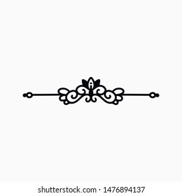 Hand drawn illustration of divider. Vector drawing