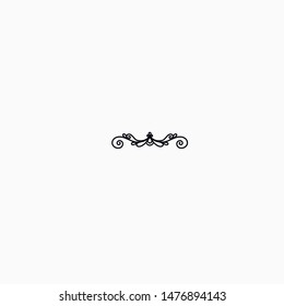Hand drawn illustration of divider. Vector drawing