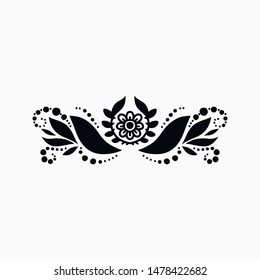 Hand drawn illustration of divider. Vector drawing