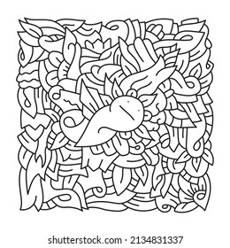 hand drawn illustration, doodle art, unlimited creativity, line art