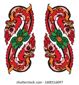hand drawn illustration of dragon