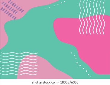 Hand drawn illustration or drawing of an abstract organic minimal background or texture