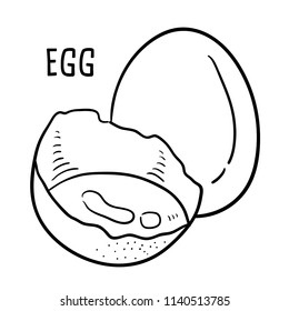 Hand drawn illustration of egg.