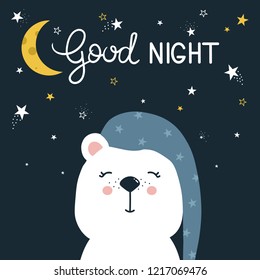 good night sticker