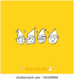 Hand drawn illustration / Happy Holiday - vector