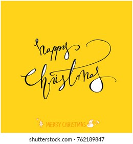Hand drawn illustration / Happy Holiday - vector