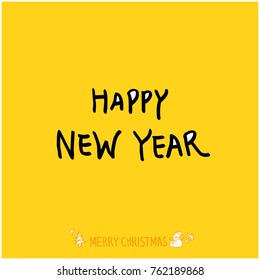 Hand drawn illustration / Happy Holiday - vector