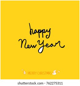 Hand drawn illustration / Happy Holiday - vector