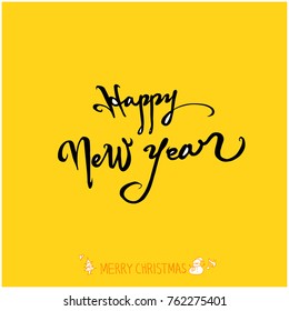 Hand drawn illustration / Happy Holiday - vector