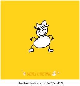 Hand drawn illustration / Happy Holiday - vector