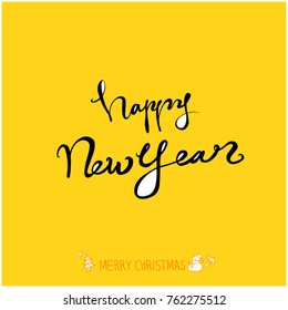 Hand drawn illustration / Happy Holiday - vector