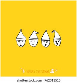 Hand drawn illustration / Happy Holiday - vector
