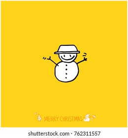 Hand drawn illustration / Happy Holiday - vector