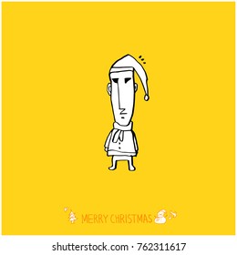 Hand drawn illustration / Happy Holiday - vector
