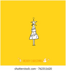 Hand drawn illustration / Happy Holiday - vector