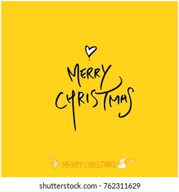Hand drawn illustration / Happy Holiday - vector