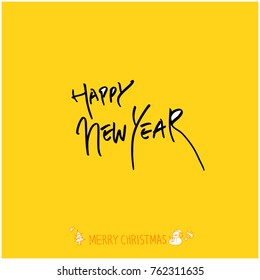 Hand drawn illustration / Happy Holiday - vector