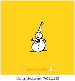 Hand drawn illustration / Happy Holiday - vector